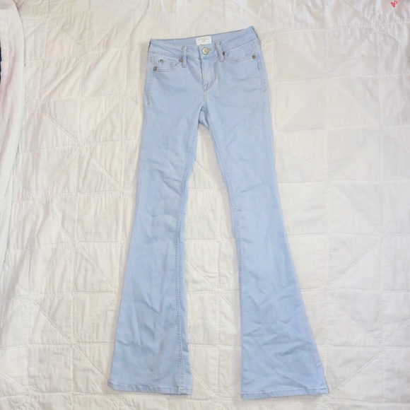 celebrity pink flare jeans